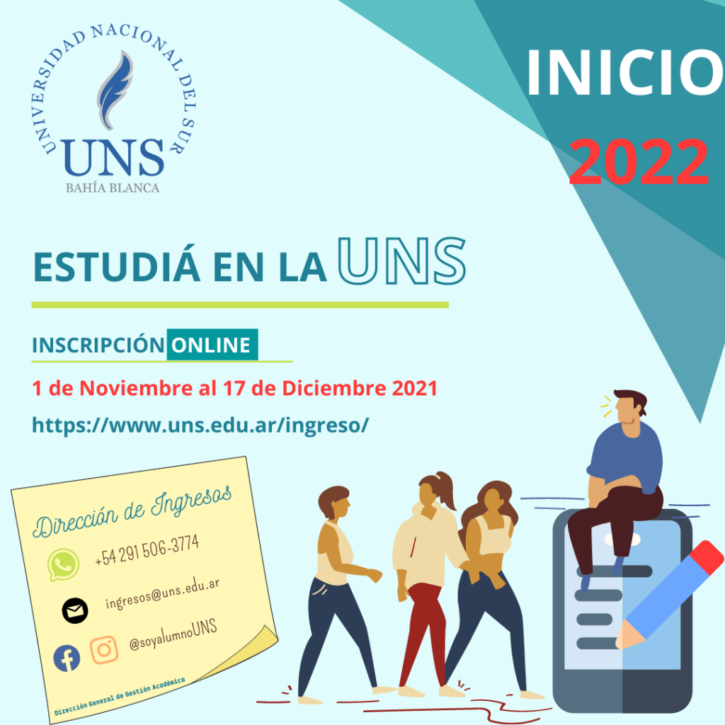 inscripciones UNS 2022