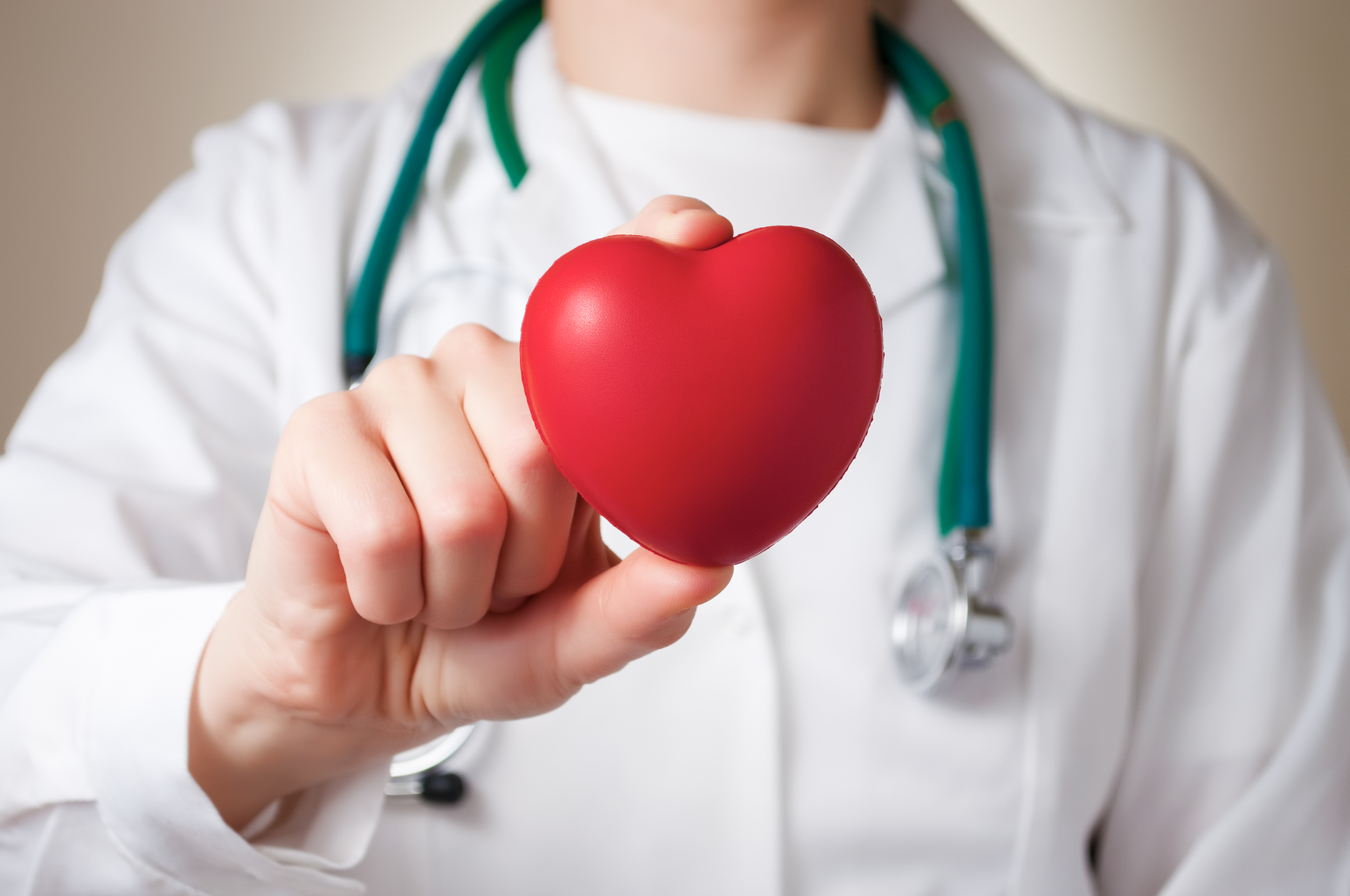 Heart in doctor’s hand