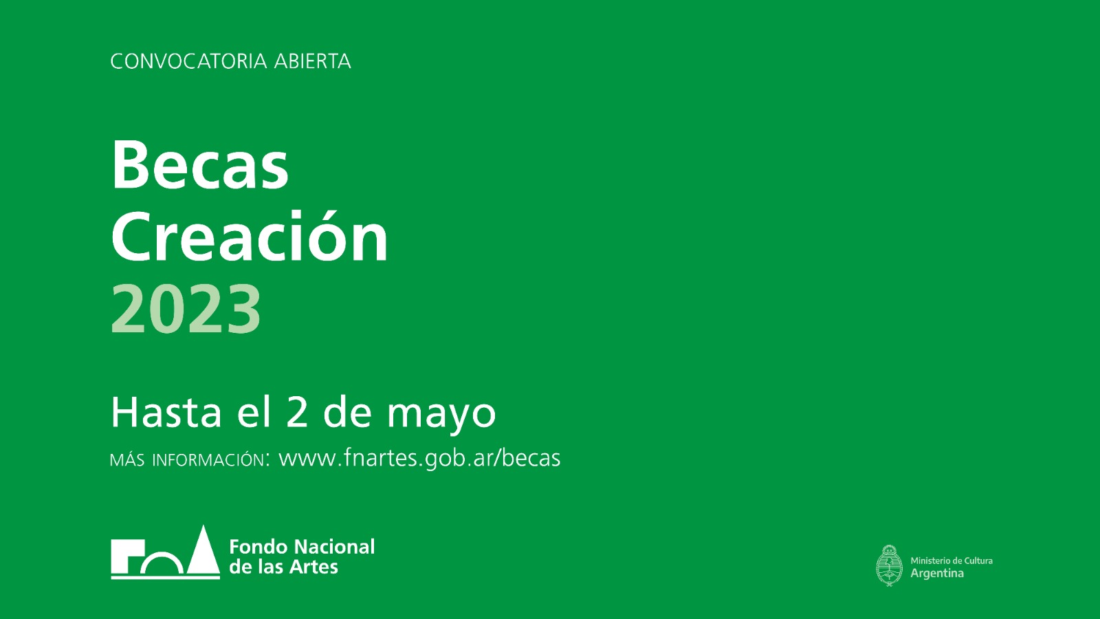 Abre la inscripción a las Becas Creación 2023