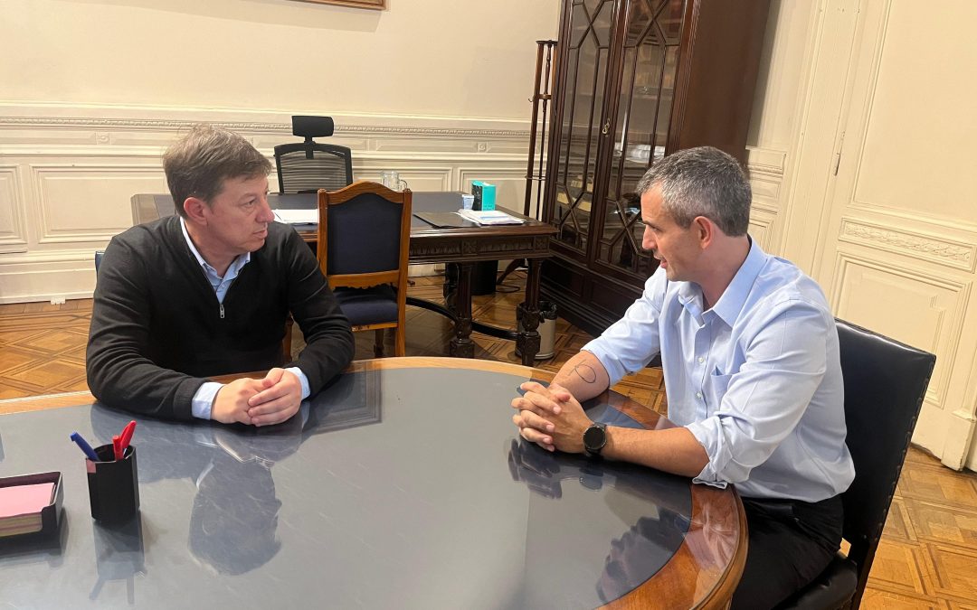 El intendente se reunió con Martín Menem, presidente de la Cámara de Diputados de la Nación